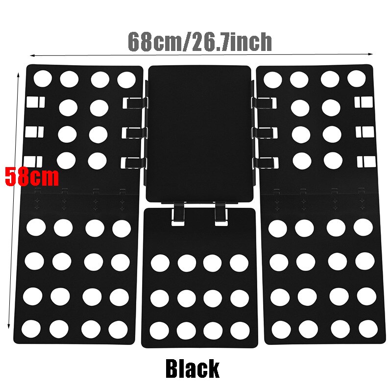 Clothes Folding Board Adults Child Clothing Folder Bender Plastic Practical Detacha All Size Quick Fold the Clothes T Shirts: Black for adult