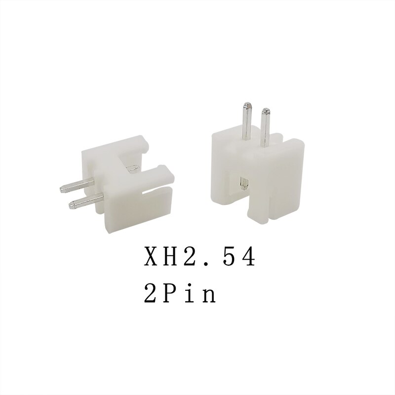 50/100PCS XH2.54 2P 3P 4P 5P 6P 7P 8P 9P 10Pin Pitch 2.54mm Terminals Housing Pin Header Connector JST XH 2.54 Wire Connectors: 2Pin / 100PCS