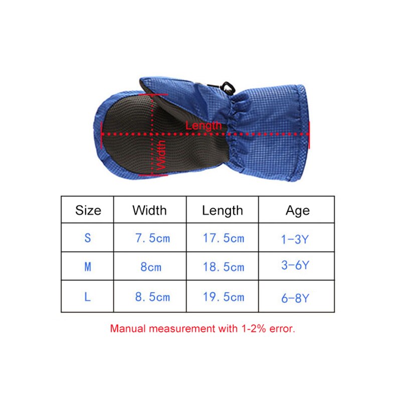 Kids Winter Ski Handschoenen Waterdicht Kinderen Warme Handschoenen Jongens En Meisjes Winddicht Plus Fluwelen Dikker Handschoenen