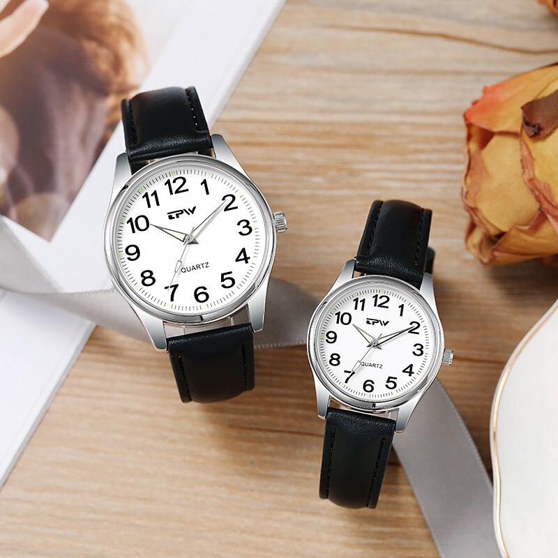 Easy Reader Expansion Band Watch Big Number White Dial 32mm