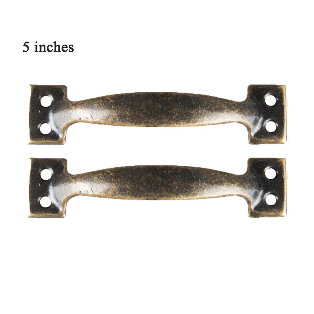 2Pcs Brons Houten Deur Drawercabinet Kledingkast Handles Hardware Vintage Decor Geschikt Voor Kasten, Kasten, Lades Handgrepen