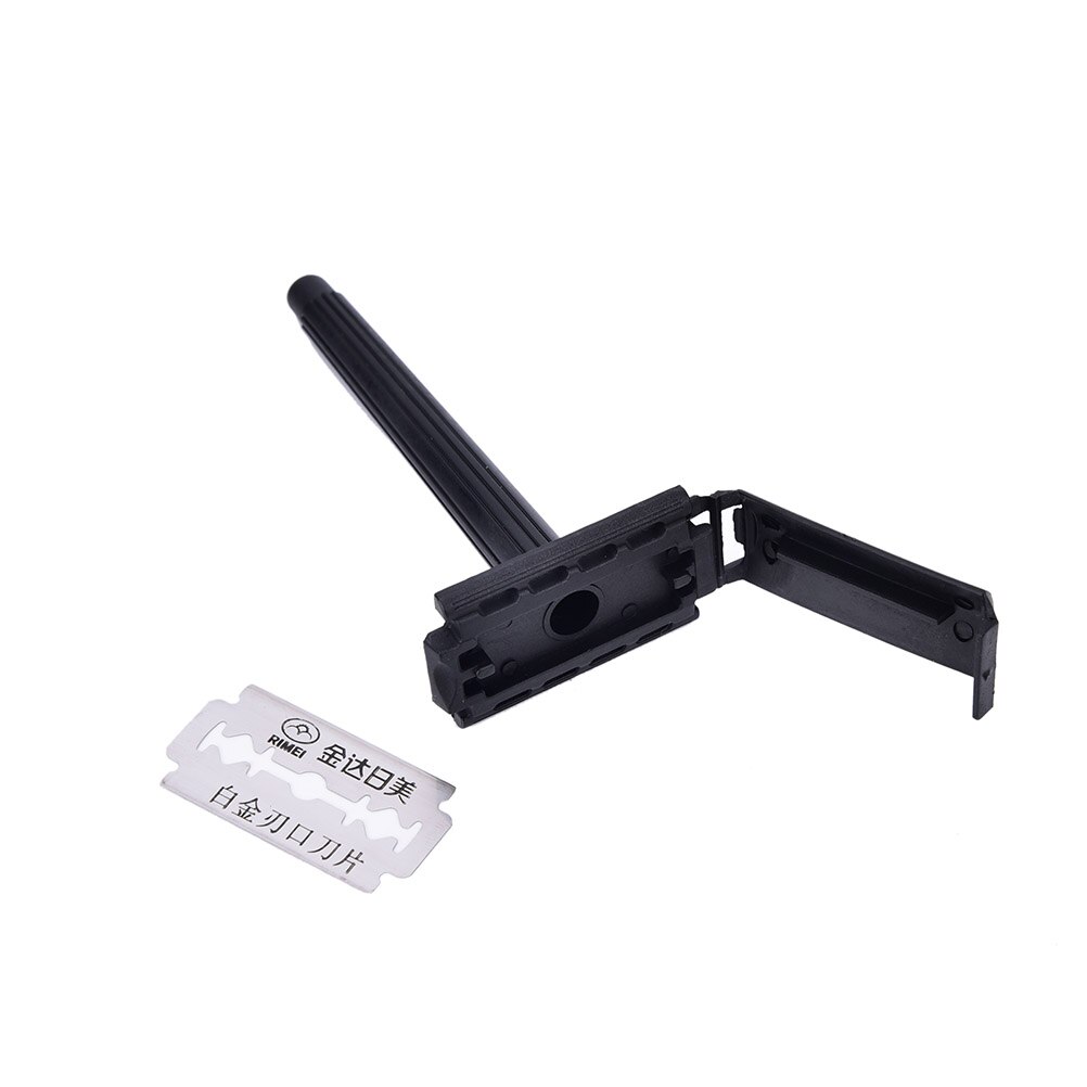 Black Luxurious Adjustable Safety Razor Double Edge Classic Safety Razor Men Shaving Mild To Aggressive