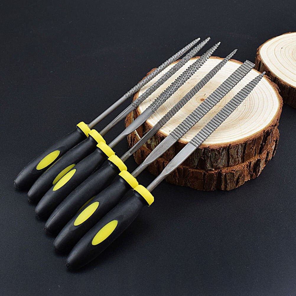 14cm Wood Carving Tool Mini File Set Microtech Needle Rasp Woodworking Files Hobby Hand Diy Folder Metal Filing Flat Tool