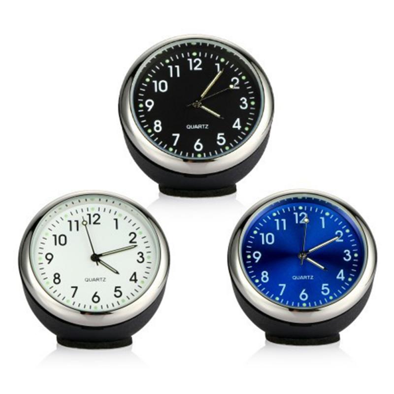 Mini Interieur Auto Klok Auto Quartz Klok Decoratie Voor Auto 'S Arabische Cijfers Auto Horloge Decoratieve Klok In Auto Accessoires
