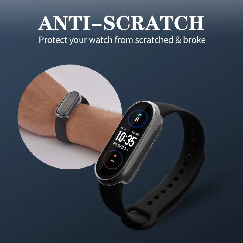 Funda de película de cobertura completa 3D para Xiaomi Mi Band 7 NFC 6 5 4 3 HD Protector de pantalla antiarañazos parachoques general para MiBand 7 6 5 4 Mi7