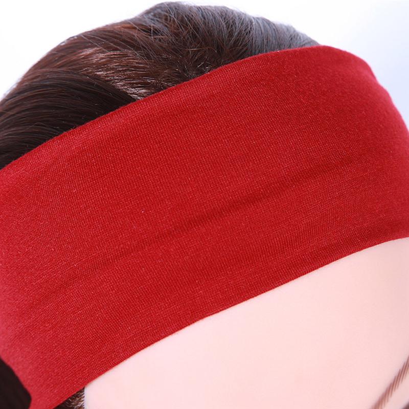 6 Stks/pak Elastische Hoofdband Elastische Absorberende Zachte Gekleurde Zweetband Head Wrap Voor Workout Fitness Yoga