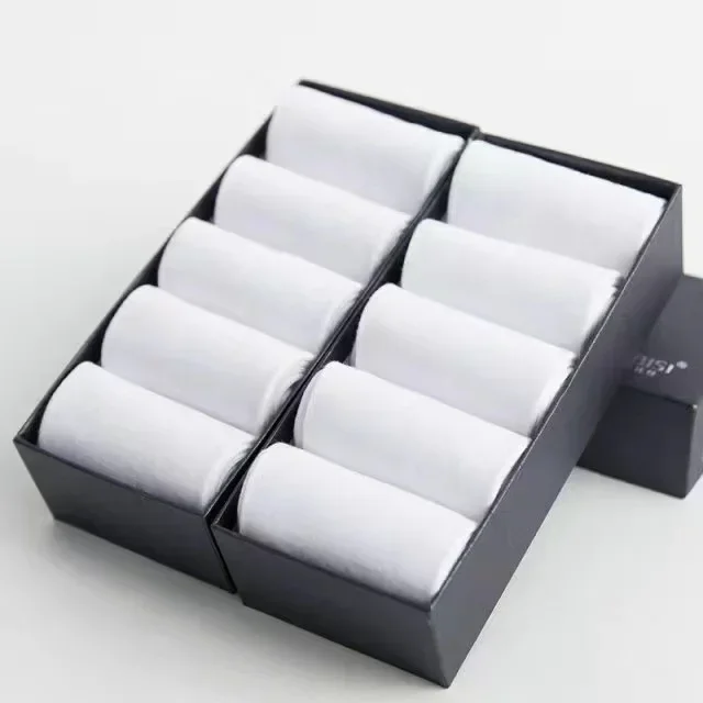 20 sztuk/partia męskie skarpetki z czystej bawełny Plus rozmiar jednokolorowe Casual Office Business długie skarpetki oddychające miękkie męskie skarpetki EU39-48: Jeden rozmiar / Niebieski