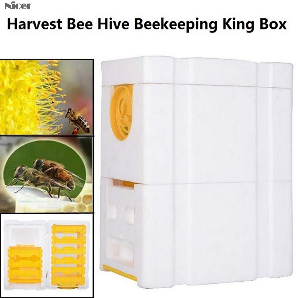 Harvest Bee Hives Box Foam Beekeeping King Box Pollination For Bee Pollination Beekeeping Equipment Tool Home Hive House Case