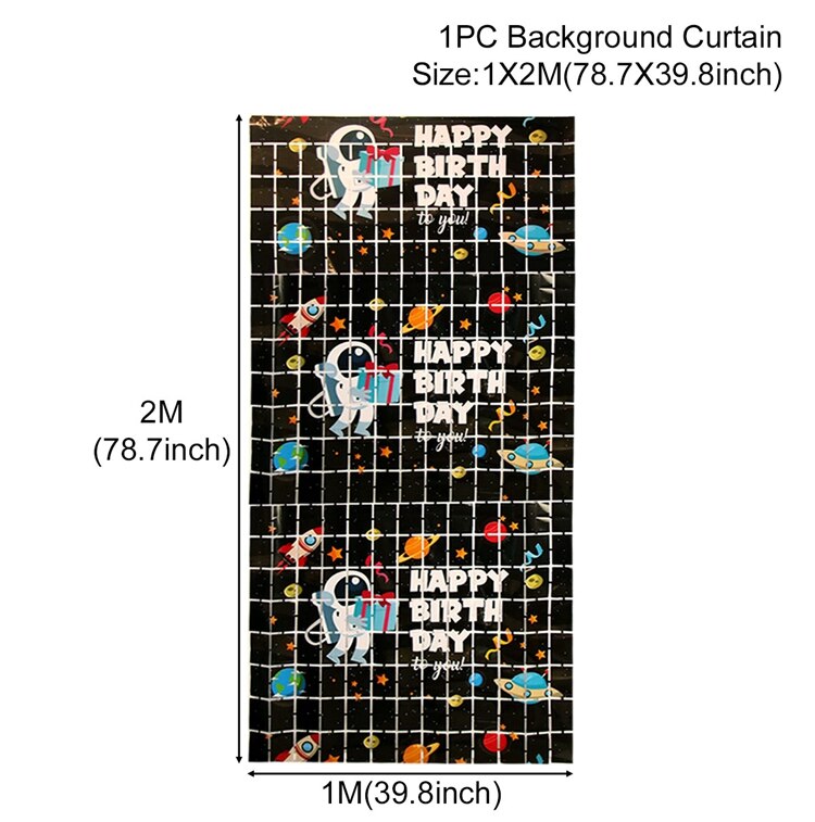 Zwarte Goud Achtergrond Gordijn Sequin Happy Birthday Baby Shower Muur Achtergrond Verjaardag Folie Glitter Gordijn: 3