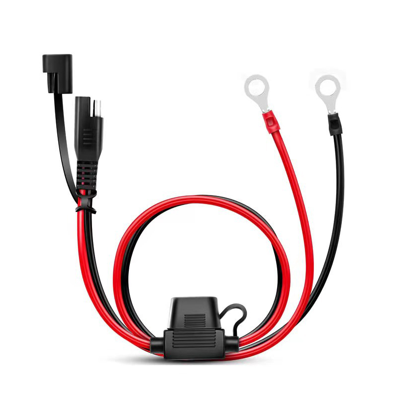 SAE Battery Connector for Fuse Terminal Sae To O Terminal Quick Disconnect Cable Battery Charger Extension Adapter Cable: Default Title