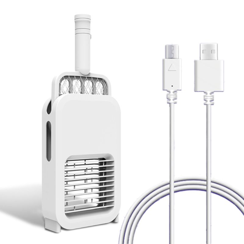 Indendørs eller udendørs elektrisk zapper til insekter, myg og fluer, dobbelt funktion: ketsjerfluer og bordpladezapper