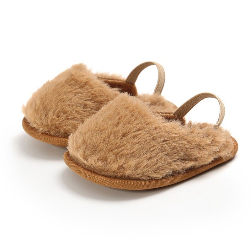Peuter Baby Baby Meisjes Zomer Sandaal Schoenen 6 Stijl Bont Effen Platte Met Hak Outfit 0-18M baby Prinses Schoenen: C / 13-18 months
