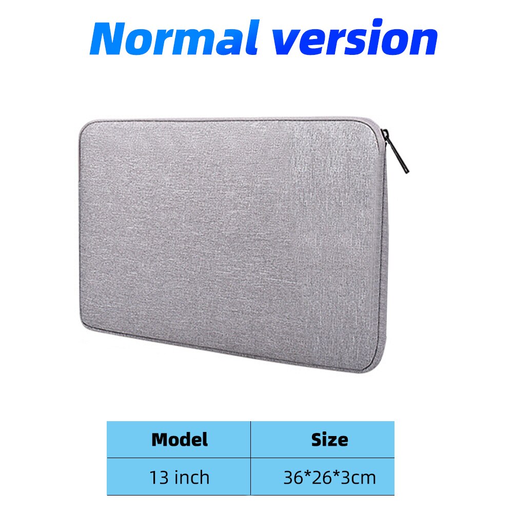 SeynLi Laptop Bag Sleeve Portable Hand Bag for Macbook Samsung Waterproof Storage Pouch 11 13 15.6 Inch Computer Bag Handbag: 13 inches