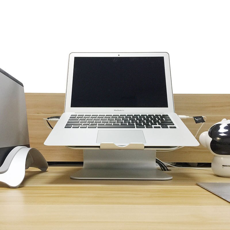 Laptop Stand - Vertical Aluminum Alloy Holder - For MacBook Pro Air - Desktop Storage Rack