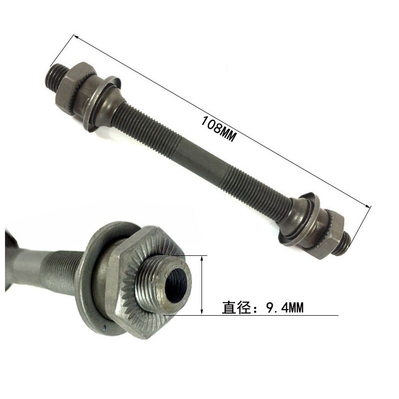 Fiets Voor Achter Hubs 108mm 145.5mm Center As Quick Release Effen as As MTB Road Fietsaccessoires FMF: Front Axis