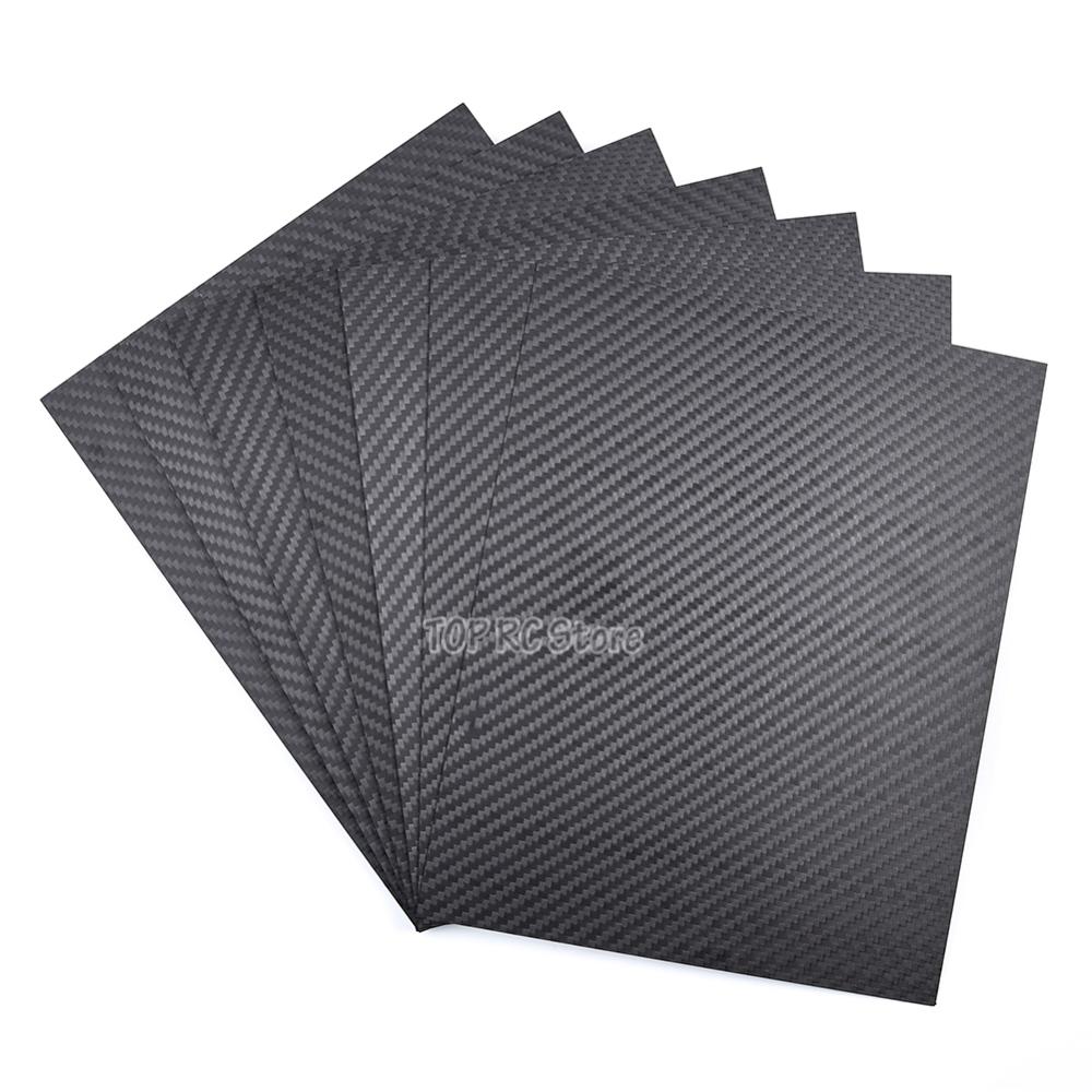 200x250mm 3K Carbon Fiber Sheet Board 1mm 2mm 3mm 4mm 5mm Thickness Carbon Fiber Material For RC UAV/Toys