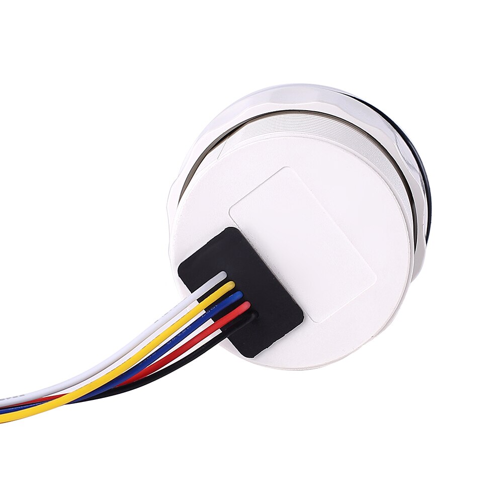 Manómetro de presión de aceite para coche, Sensor de mesa métrica, medidor de presión de aceite de 12V para camión, barco con alarma, 52mm, 2 pulgadas, 0 ~ 10 Bar, 0-145 PSI