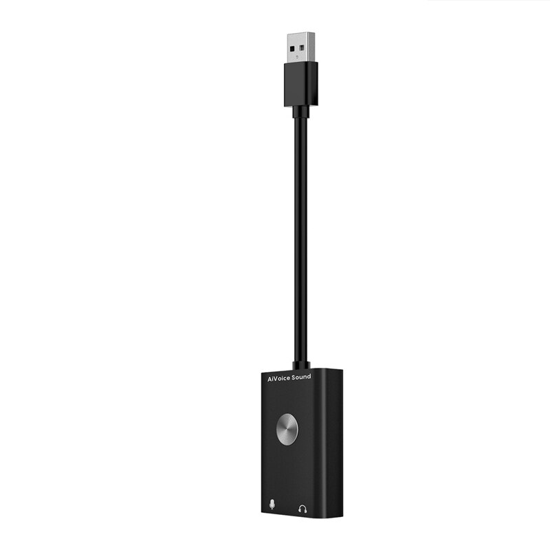 Traductor de voz inteligente buscar voz a texto tarjeta de sonido adaptador USB soporta 24 idiomas