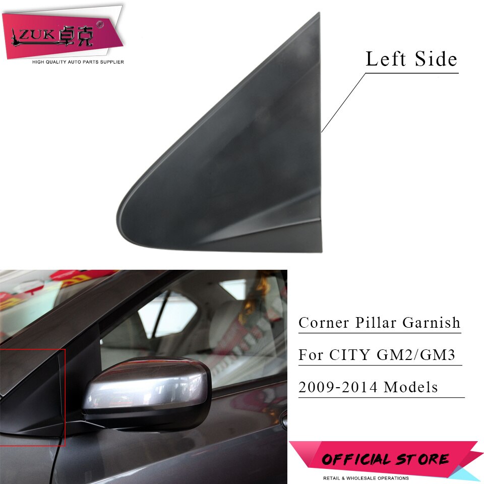 ZUK-Panel embellecedor de pilar de esquina delantera, para ciudad , , , , , , GM2, GM3, 75495-TM0-Y01, 75490-TM0-Y01: Verde militar