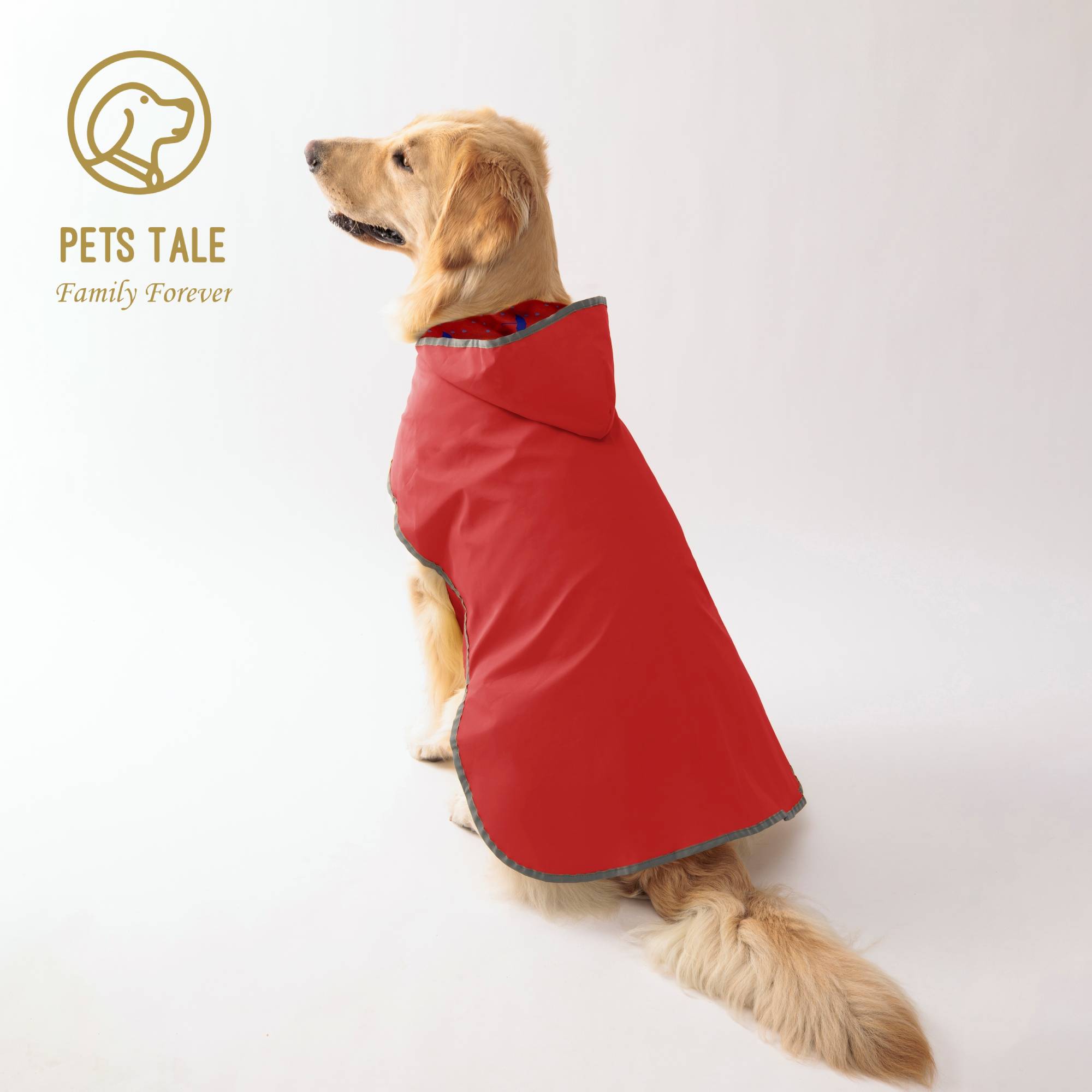 ¡Manta tu cachorro seco y : impermeable amarillo de doble capa con uso bidireccional!: XXXL / Rojo