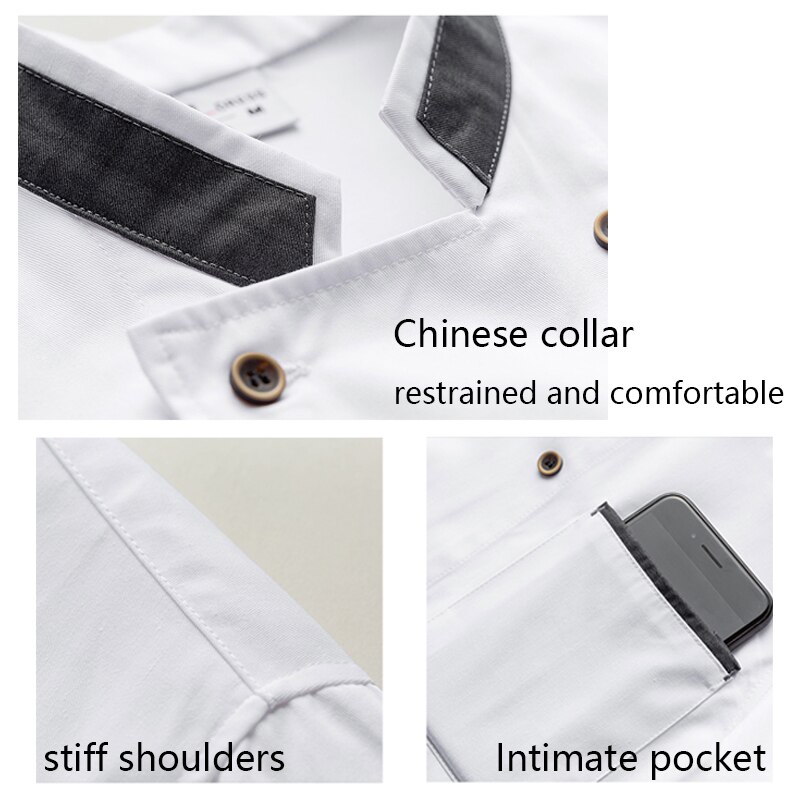 Short Sleeve Chef Uniform Women Bakery Mens Cook Clothing Restaurant Kitchen Jacket Hotel Waiter Costume Cafe Work Clothes