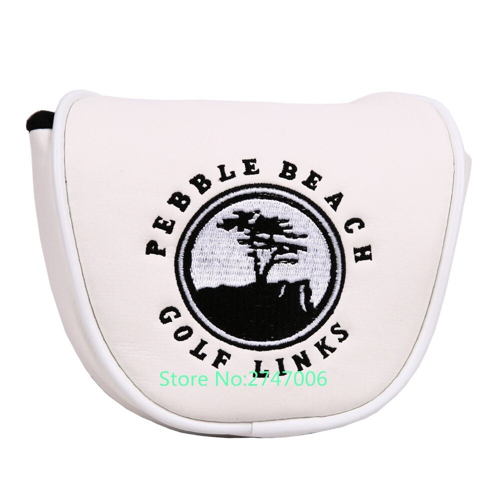 1pc/- pack långlivat trädmönster golfputterskydd pu läderklubba putterskydd magnetisk stängning golfhuvudskydd