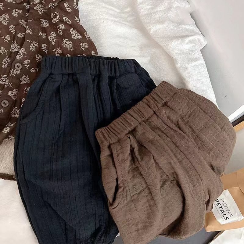 Baby Girl Boy pantaloni larghi in cotone e lino neonato bambino primavera estate pantaloni vita media fondo vestiti per bambini 12M-7T