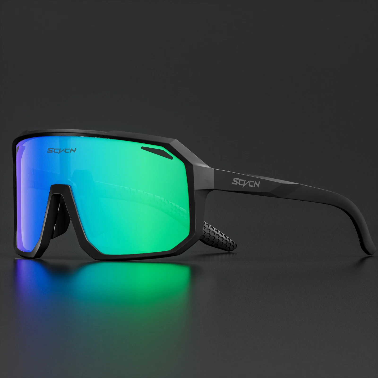 SCVCN-gafas fotocromáticas deportivas para hombre y mujer, lentes de sol para ciclismo con protección UV400, para exteriores, para ciclismo de montaña y senderismo: Champán