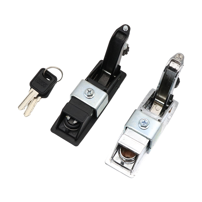 Premium Zinc Alloy Flat Lock with Push-Button Spring Mechanism for Mechanical Equipment, Cabinet Doors, and Electrical Boxes