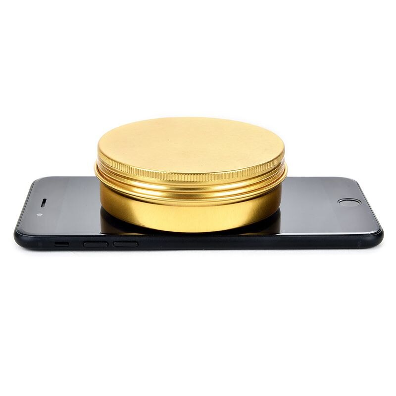 Tin Cans Screw Top Containers Aluminum Round Steel Tin Cans Travel Tins Storage Jar Food Tins Containers Metal Tins With Lids,Go