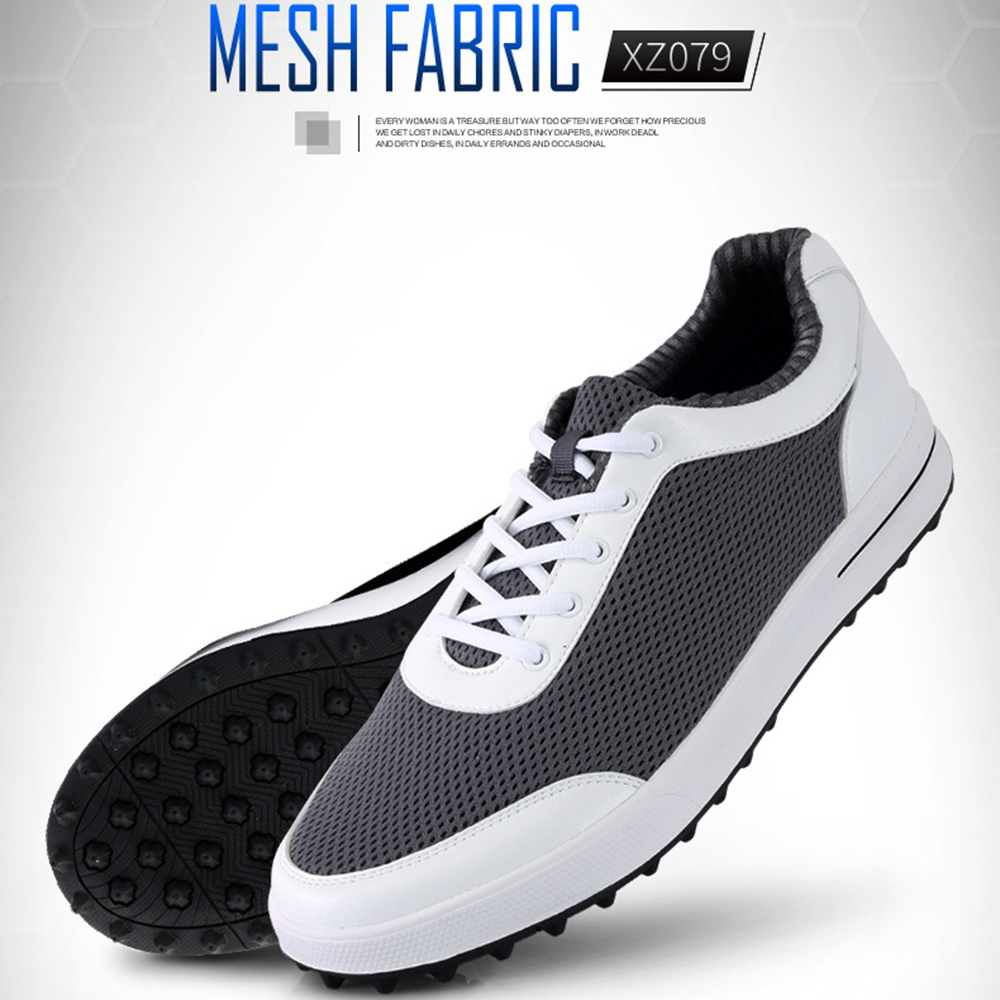 TaoBo – chaussures de Golf respirantes et imperméables pour hommes, baskets de sport, d'entraînement, avec boutons rotatifs et boucle,