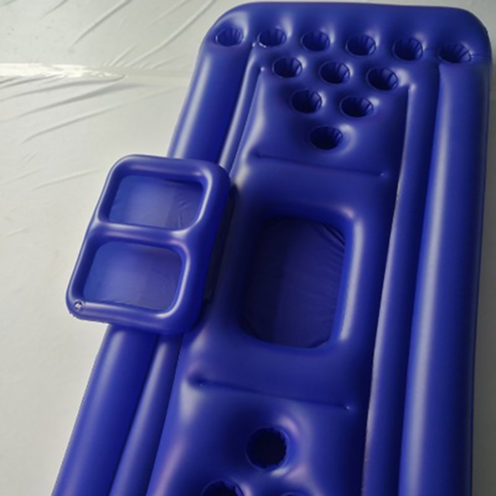 Beer Pong Pool Mat 28 taza agujero flotante fila colchoneta de piscina inflable mesa de agua entretenimiento almohadilla flotante para