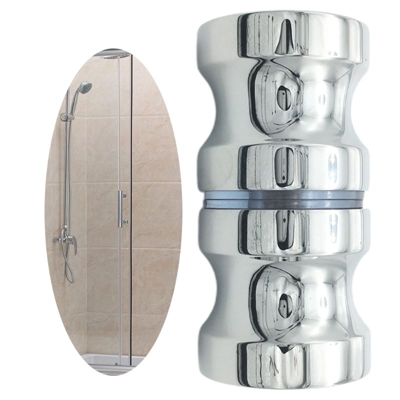 Single Groove Glass Door Knob Shower Room Cabinet Handle Aluminum Alloy Metal Bathroom Home Hardware