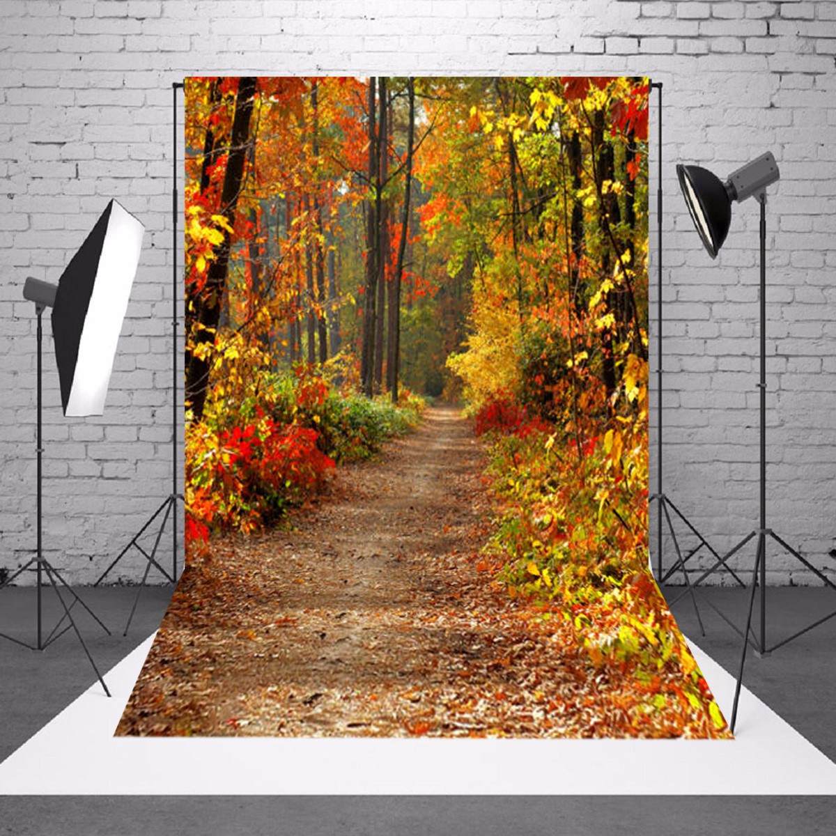 1.5 x 2.1m höst höst skog vinyl bakgrund bakgrund tyg fotografering foto rekvisita foto bakgrund bröllopsfest händelser diy deco