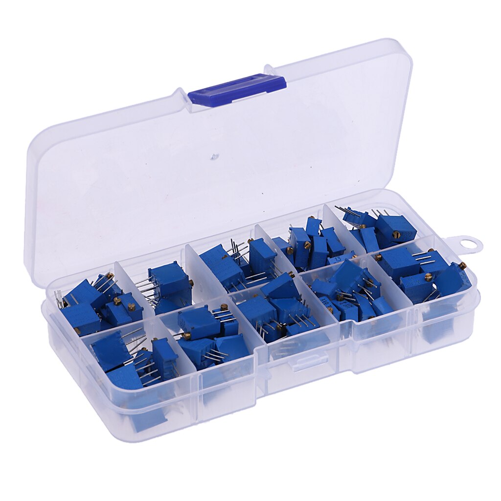 10 Waarden 3296 3296 W Trim Pot Trimmer Potentiometer Kit Variabele Weerstand