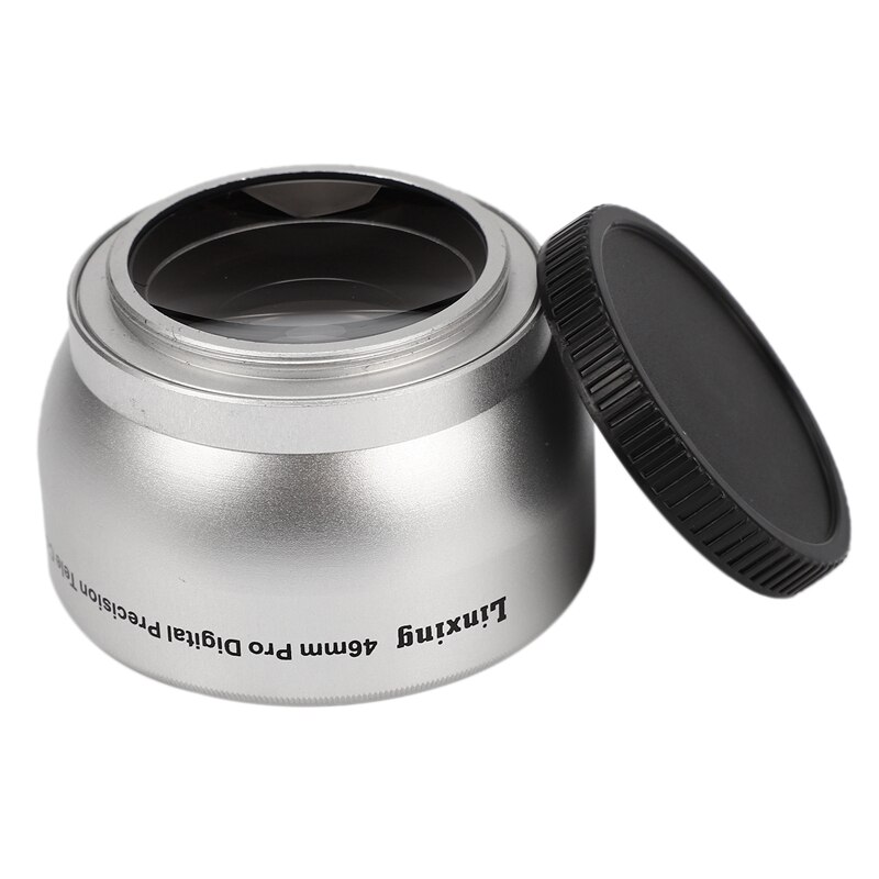 NEWYI 46mm 2.0X TELE Telephoto LENS for Camcorder 46 mm 2X Silver