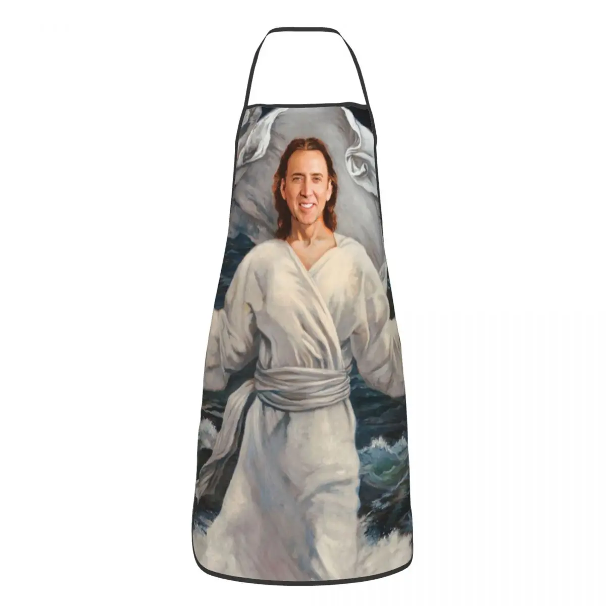 Nicolas Cage Rabbit Apron Women Men Unisex Bib Funny Meme Cooking Kitchen Tablier Cuisine Chef Baking: PURPLE