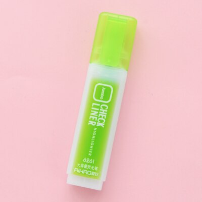 6pcs/pack Fluorescent Highlighter Marker Multi-Color Highlighter Pen Marker Paint Pens Set Stationery Office School Supplies: Green 6pcs