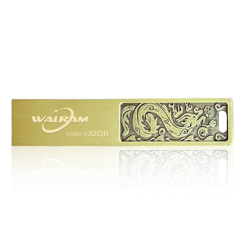 Walram USB-Blitz-Laufwerk 32GB 64GB 128GB Hochgeschwindigkeits-USB 2.0 Metall-Kuli-Laufwerk Erinnerung Stock wasserdicht kreative Geschäfts u Disk