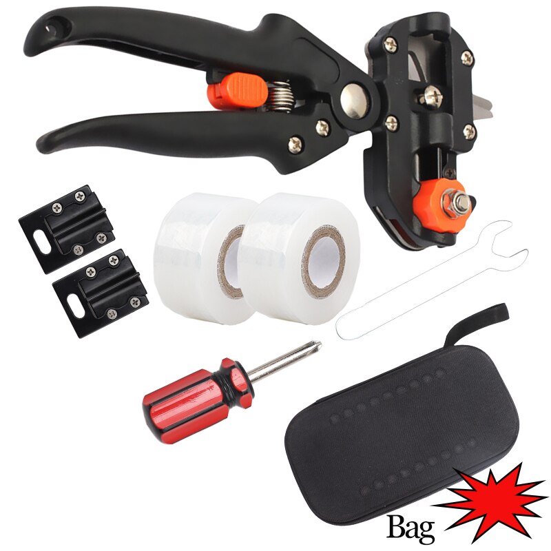 Outil de greffe d'arbre fruitier sécateur de jardin ciseaux ciseaux bonsaï outils d'élagage lame libre outils de jardin prix: 1pcs BK  2 rolls
