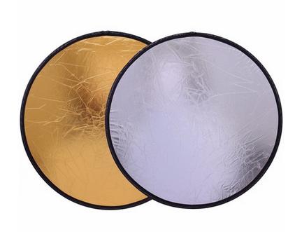 2- -in --1- 30cm , mini-reflektor für heim- und außenfotografie, handliches aufhelllicht: 1pc gold silber