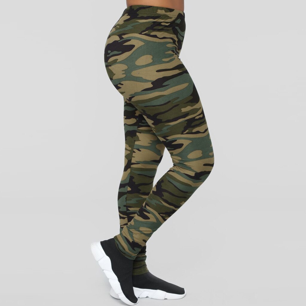 Yogabukser kvinders camouflage træning leggingsladies print våd høj talje bukser bukser sportleggings vrouwen  #j3s