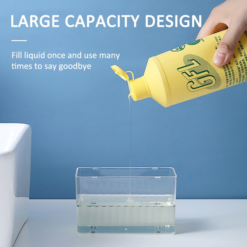 Pump Soap Dispenser And Sponge Caddy For Dish Soap And Sponge Clean Bathroom Fixture Dispensador For Bathroom Kitchen