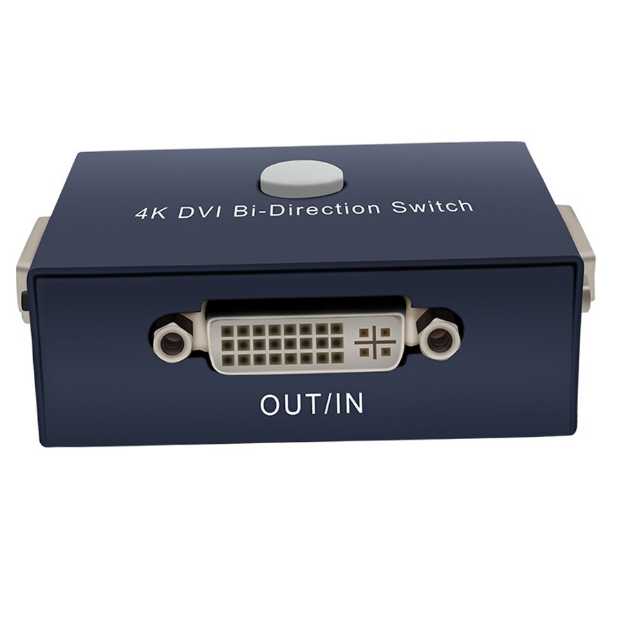 DVI Switch Splitter DVI BI-DIRECTIONAL Switcher 2X1 or 1X2 Splitter Display selector up to 4K 30Hz for Laptop PC Monitor