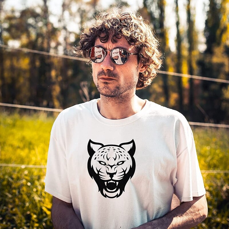 Heat Transfer Vinyl Sheets, HTV Iron On Vinyl, Glitter Leopard White Black Heat Vinyl Transfer For DIY Fabrics T-Shirts