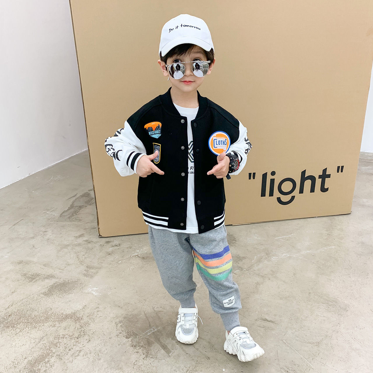 Chaqueta de béisbol para niños y adolescentes, ropa de salida, abrigo de 4, 6, 8, 10, 12 y 14 años, primavera y otoño, 2022