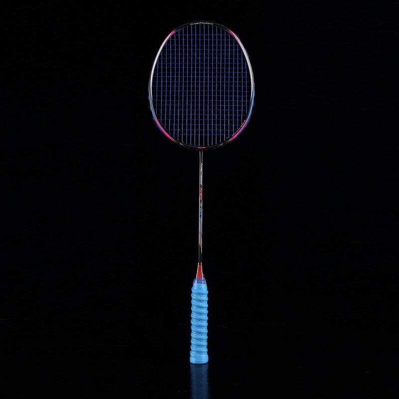 Ultra-light 4u Full Carbon Badminton Racket Adult Durable And Durable Offensive Badminton Racket Single Shot -40: Blue