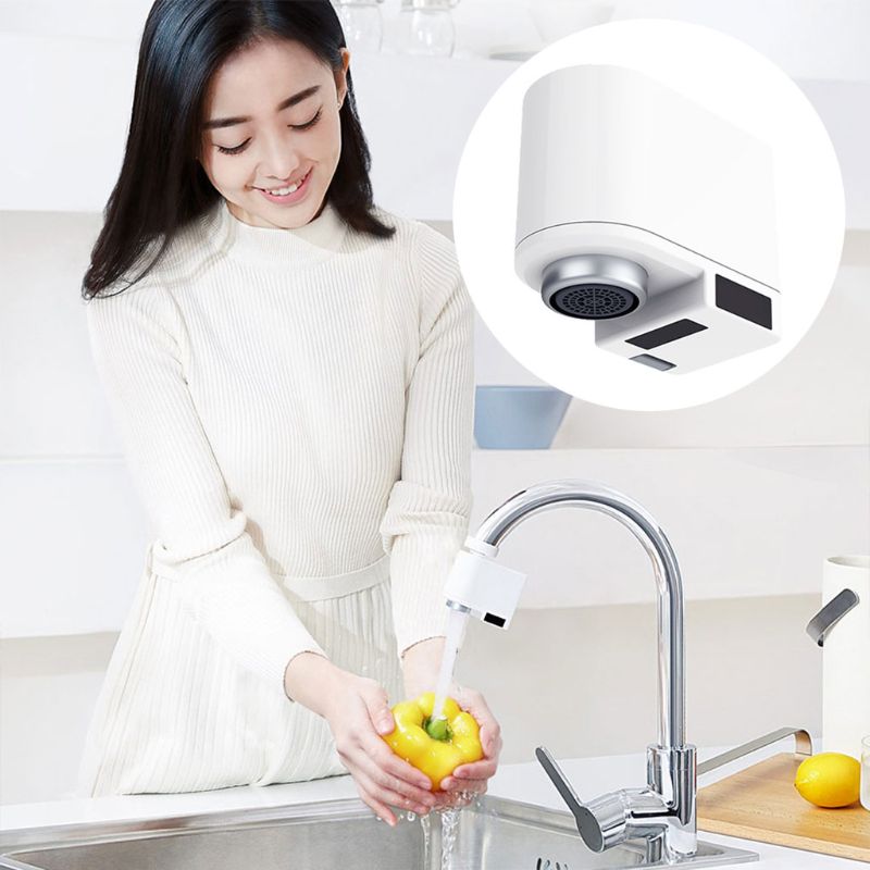 Grifo automático con Sensor de movimiento, adaptador de grifo automático para cocina, baño, lavabo, aireador manos libres, Sensor de grifo inteligente