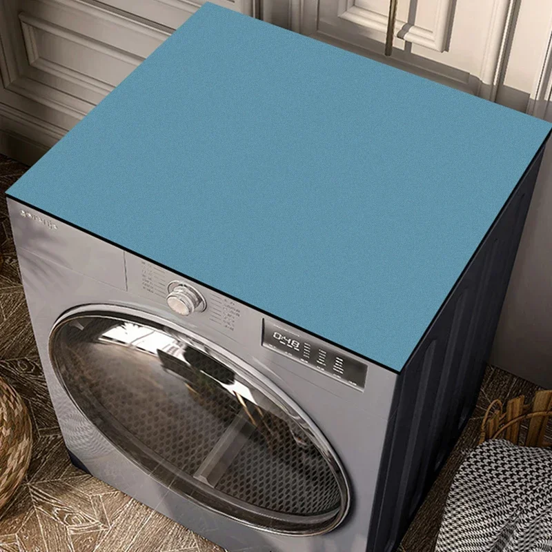 Stofdichte rubberen mat Wasmachine Cover Mat Keuken Afvoer Pad Oven Stof Pad Magnetron Top Mat Keuken Badkamer Vloermat: 45x70cm / YELLOW