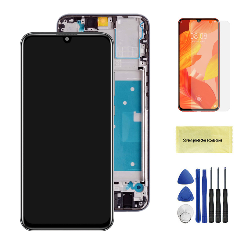 6.21'' LCD For Honor 10 Lite / Honor 10i LCD Display Touch Screen Digitizer Assembly Replacement With Frame For Honor 10 Lite: WHITE